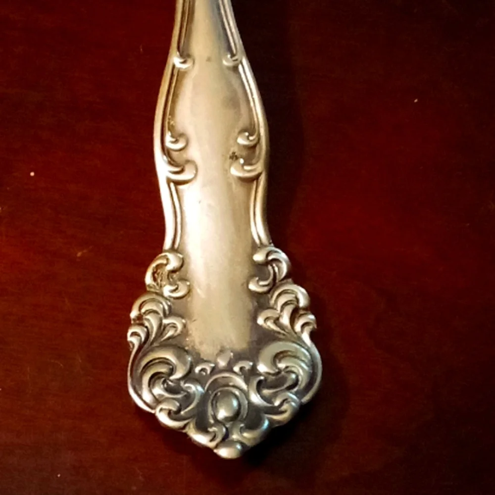 Lovely Vintage silver plate meat fork